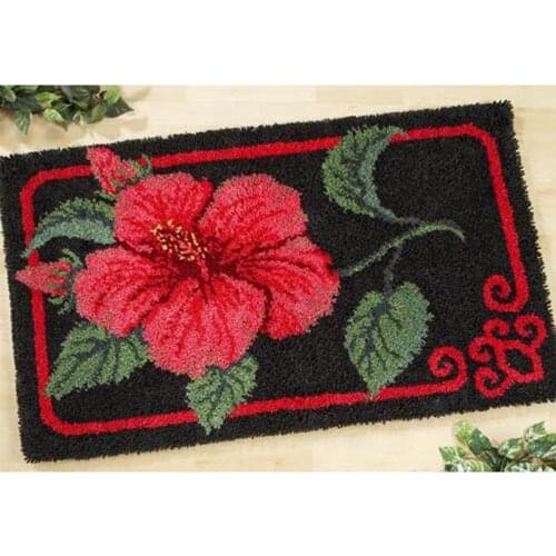 Latch hook rug kits carpet Flowers canvas printed carpet embroidery sale diy rug latch hook kits large home decor carpet diy rug