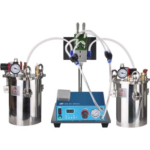Fully automatic two-liquid glue filling machine, dispensing valve BF-201 set, 3L barrel*2+dispenser+dispensing valve*2