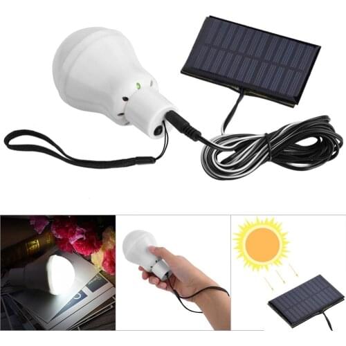 Portable LED Solar Lamp Charged Solar Energy Light Panel Powered Emergency Bulb For Outdoor Garden Camping Tent Fishing