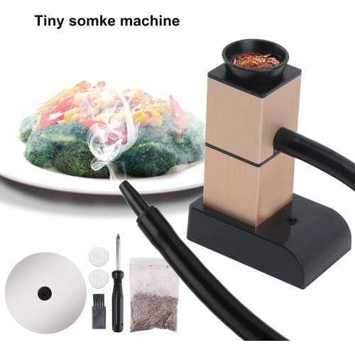 BORUiT Portable Food Smoking Gun Molecular Cuisine Cold Smoke Generator Meat Burn Smokehouse Cooking Grill Smoker with Wood Chip