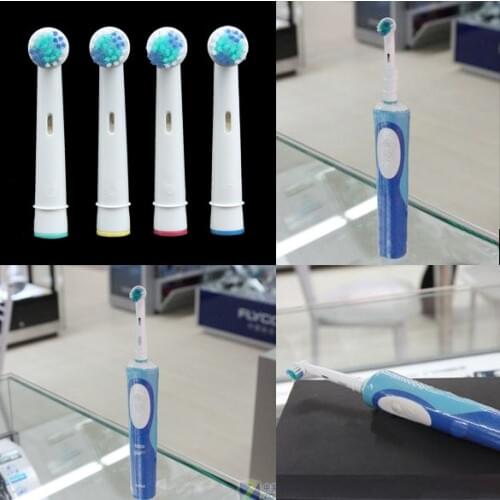 4pcs/Set Electric Toothbrush Heads SB-17A Replacement Soft-bristled POM 4 Colors For Oral B 3D