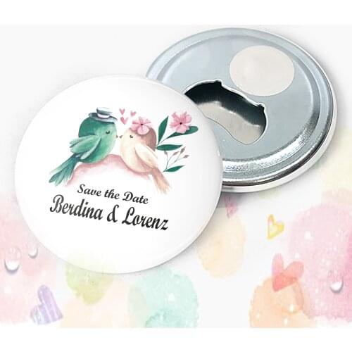 Save The Date Metal The Opener Magnet wedding, henna, christening 25 pcs