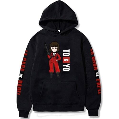 La Casa De Papel Men Women Unisex Hoodies Fashion Designer Streetwear TV Show Money Heist Paper House Hoodie Cute