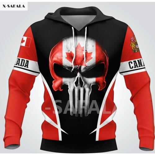 Canada Nationality Ukrainian Roots Country Map Flag 3D All Printed Hoodie Man Women 1 Harajuku Zipper Pullover Sweatshirt Jacket