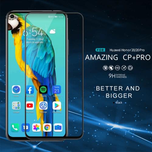 NILLKIN Fully Covered CP+PRO Tempered Glass Screen Protector For Huawei Honor 20 Pro/Nova 5T/Honor 20S Mobile Phones