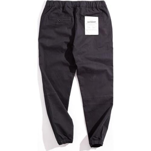 2020 New Cotton Twill Jogger Pants Expandable Drawstring Waist Multi Pocket