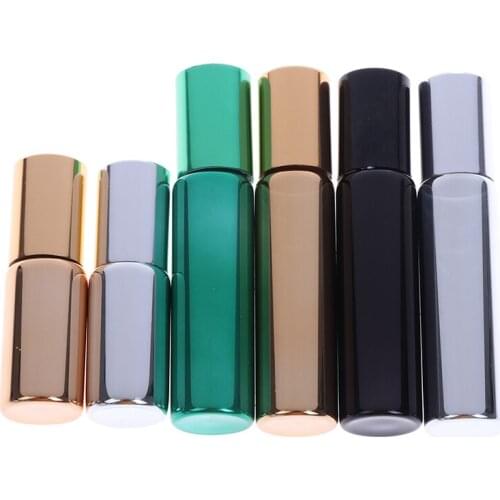 5/10ML Rollerball Massager Lege fles Container Etherische Olie Flessen Roll Op Roestvrij Staal Oogcrème Parfum Navulbare