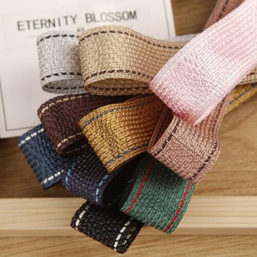 5 yards Bright Silk Jump Dot Stripe Ribbon for Diy Hairwear Bows Gifts Flowers Packaging Ribbons Bag Clothing Accessories