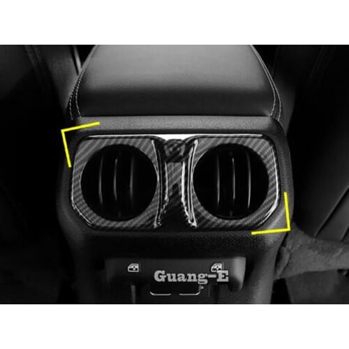 Car Stick Garnish Cover Trim Rear Upside Air Conditioning Outlet Vent 1pcs For Jeep Wrangler JL 2018 2019 2020