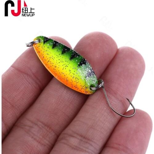 1PCS Spinner Fishing Lure 4.5g 3.2cm Spoon Sequins Metal Hard Bait Treble Hooks Wobblers Bass Pesca Tackle
