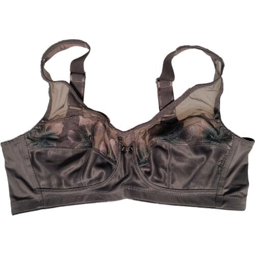 Bow Perspective Gauze Embroidery Flower Wide Strap Comfortable Sexy Bra for Women Intimate Lingerie Underwear Gift BRB032