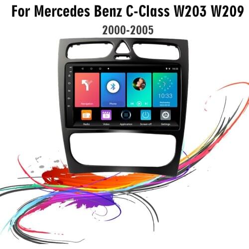 Eastereggs For Mercedes Benz C-Class W203 C200 C320 C350 CLK W209 2002-2005 2 Din Car Multimedia Player Android GPS Autoradio