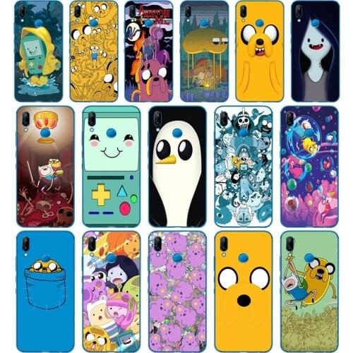 02DD adventure time cute Beemo BMO Jake Finn Lumpy Cover for Huawei P9 P10 P20 P30 Lite mate 10 20 PRO lite p smart 2019 case