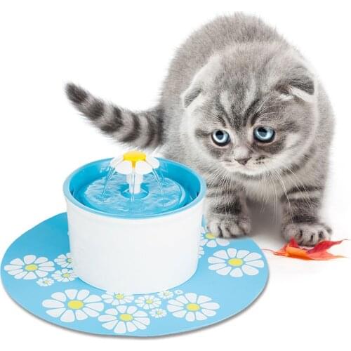1.6L Electric Automatic Pet Dog Cat Water Fountain Drinker Bowl Drinking Dispenser Feeder Container Pet Products Supplies