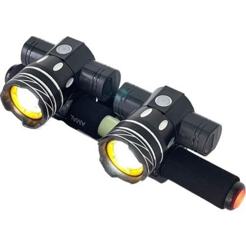 LED Headlight For Xiaomi M365 /Pro Electric Scooter Zoomable 1200mAh Battery USB Rechargeable 150LM XM-L T6 LED Light Front Lamp