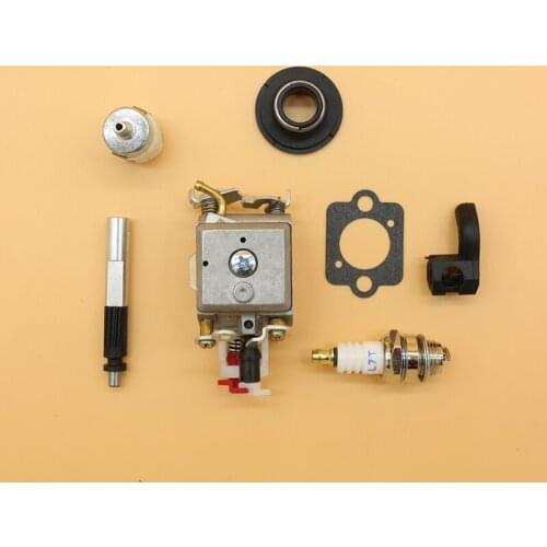 Carburetor Oil Pump Fuel Filter Worm Gear Spark Plug Kit For Husqvarna 340 345 346XP Chainsaw Parts Zama C3-EL18B Carb 503281812