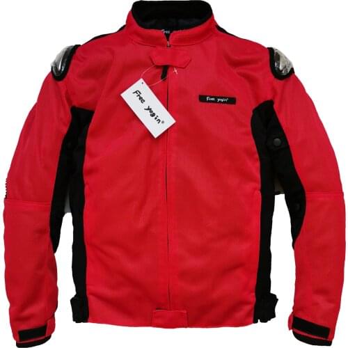 Motorcycle riding suit mens motorcycle racing jacket anti-fall clothing warm breathable slim jacket