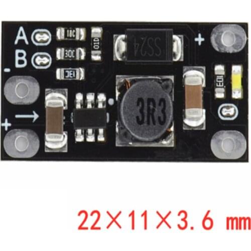 Mini DC-DC Boost Step Up Converter 3V 3.2V 3.3V 3.7V 5V 9V to 12V Voltage Regulator PCB Board Module can set 5V/ 8V/ 9V