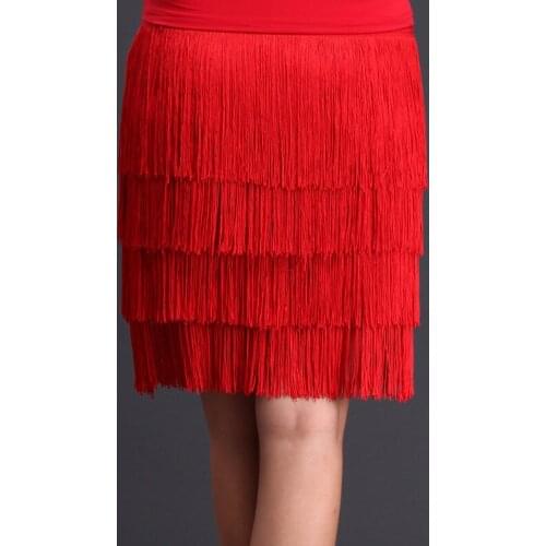 Fashion Latin Dance Dresses Tassels Latin Dance Skirt Short Black Latin Dance Costumes for Women Dance Wear Latin Dress Woman