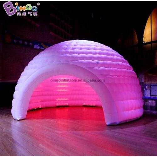 Personalized 6x5.2x3.7 Meters Inflatable Dome Tent / Color Changing LED Lighting Inflated Igloo - BG-T0195