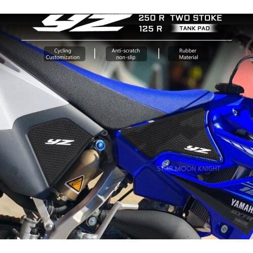 Non-slip Side Fuel Tank Stickers Waterproof Pad Rubber Sticker For YAMAHA YZ125R YZ 125 R YZ250R YZ 250 R TWO STOKE 2020