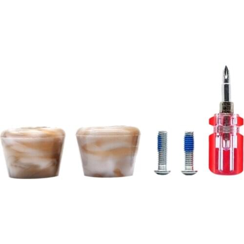 PU Roller Skate Toe Stoppers With Bolts & Screw Driver 82A Roller Skate Brake Jam Plugs Replacement Skate Accessories
