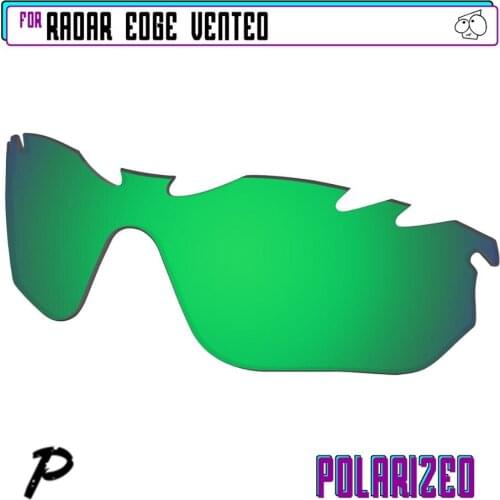 EZReplace Polarized Replacement Lenses for - Oakley Radar Edge Vented Sunglasses - Green P