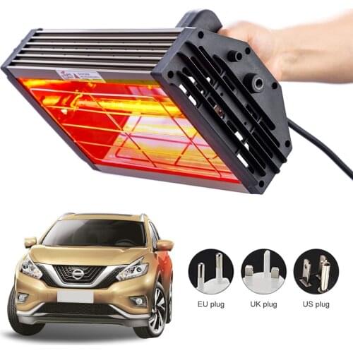 1000W Car Paint Curing Auto Body Infrared Lamp Handheld Halogen Heater Light CN Spray Can Gun On Sale