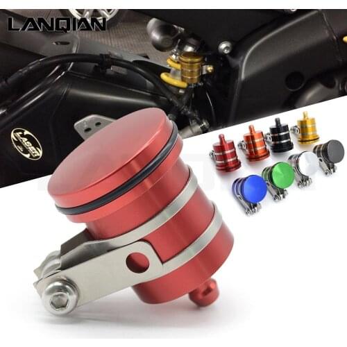 Universal Cnc Motorcycle Rear Brake Fluid Reservoir Clutch Tank Oil Fluid Cup for DUCATI S4/S4R 1098/S/TRicoloR 1198/S/R 749/S/R