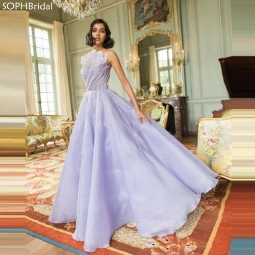 Saudi Arabia Evening Dresses 2021 Beaded Abendkleider Wedding Party Dress Prom Formal Dress Gowns Dubai Turkish Robe De Soiree