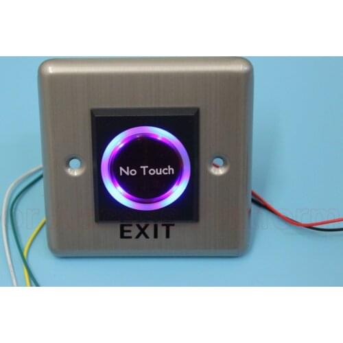 High End No Touch Exit button, Touchless Infrared Release Button, Push Button For Access Control system, Door Locker exit button