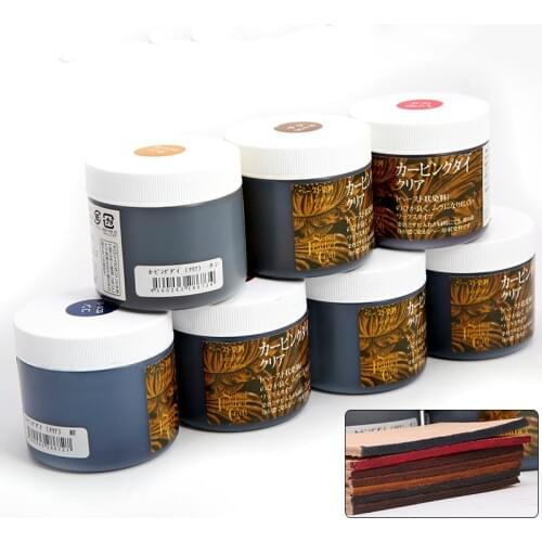 Japan Imported Leather craft Tokonole Leather polished finish 7 colors Clear & Smooth Treatment Agent Handcraft Sewing 80g