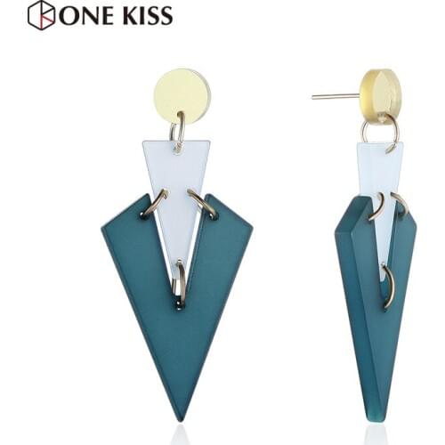 Simple Fashion Acrylic Earrings Natural Color Geometry Dangle Earrings For Women Elegant Design Jewelry Drop Earrings Pendientes