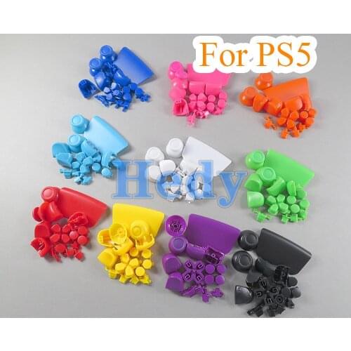 10sets 16 Colors FOR PS5 Controller Button Joystick Key Replacement Shell Case Cover Cap for PS5 buttons Gamepad Accessories