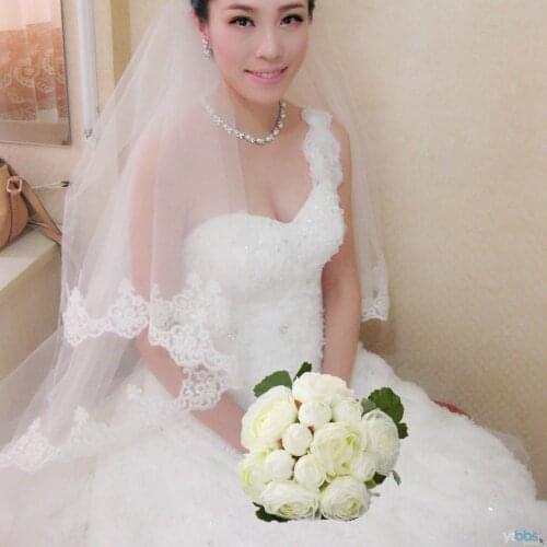 13Heads Artificial Silk Jasmine Flowers Bride Bouquet Wedding Home Decoration