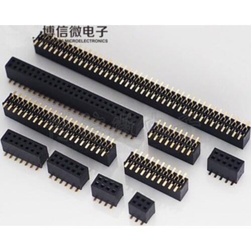 20PCS 1.27mm double row SMT / patch double row mother 1.27 mother seat 2*3/4/5/6/8/10/12/15/20/40P