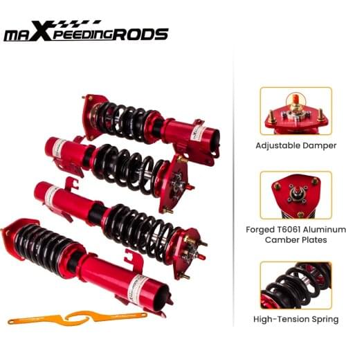 24 Ways Adjustable Damper Coilover Shock Absorber For Subaru WRX GC8 STI 1993-2001 Coil Spring Struts