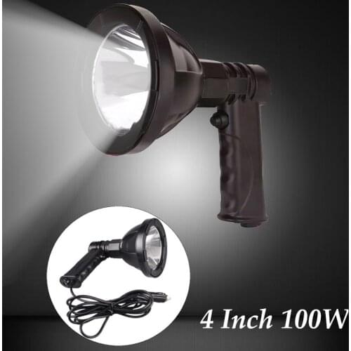4 Inch 100W Automoblies Searchlight LED Projector Lamps Handheld Hunting light Fishing Outdoor Camping Lighting work lights