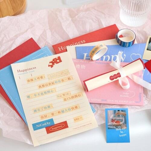 4PACKS/LOT romantic post office series creative little fresh notes paper memo pad