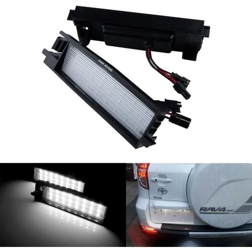 ANGRONG 2x SMD LED License Number Plate Light Lamps For Toyota Auris E180 Aygo RAV4 MK3 XA30