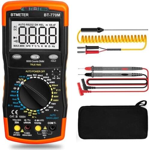 BTMETER BT-770M Automatic Manual Ranging Optional True RMS Multimeter Tester