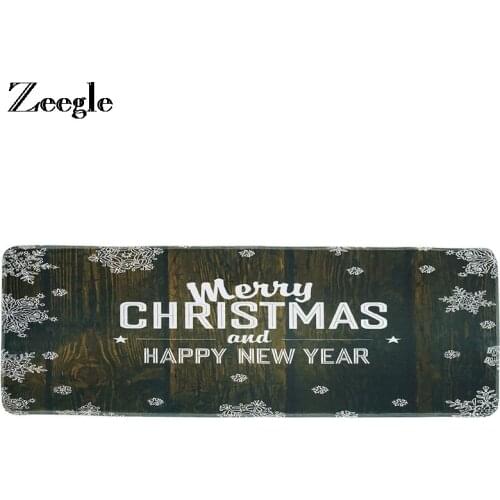 Zeegle Door Mat Christmas Decor Rug Non-slip Doormat Flannel Soft Floor Mat Kid Room Soft Carpet Area Rug