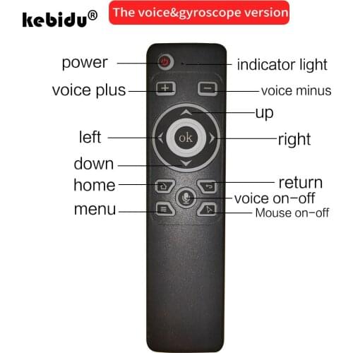 Kebidu MT3 Air Mouse Voice Control 2.4GHz Wireless Gyro Sensing Game Voice Control Smart Remote Control for Android TV BOX