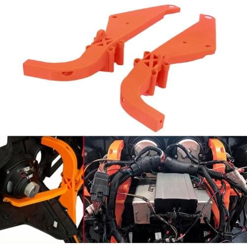 Robust 2Pcs Excellent Orange Inner Fairing Support Orange Fairing Batwing Bracket Reliable