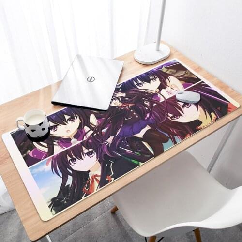 Cute Gaming Mouse Mat Large Mause Pad Mat Non Slip 900x400x2mm Date A Live Hot Selling Anime Gaming Mouse Pad