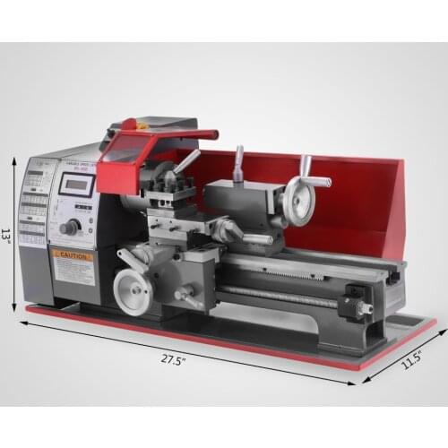 600W Semi Automatic Metal Lathe Machine Mini High Precision Metalworking Machine