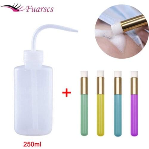 Professional Soft Eyelash Cleaning Brush Nose Comedones Grafting Eyelash Clean Tool Cleaning Bottle For Eyelash Extensions