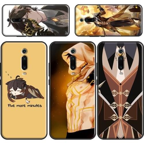 Zhongli Genshin Impact Cool Case For POCO F3 M3 Pro POCO X3 Pro Coque For Xiaomi Mi 11 Ultra 10T Pro Mi Note 10 Lite