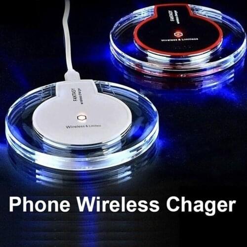 Ultra-Thin Qi Wireless Charging Pad for IPhone X Samsung Galaxy Qi Wireless Charger for Universal Phone Wireless Charger