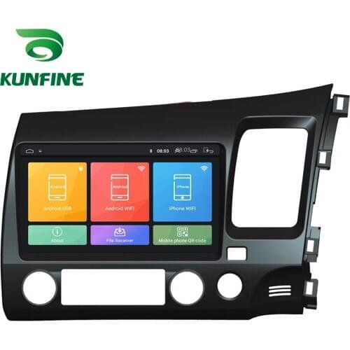 Octa Core Android 10.0 Car DVD GPS Navigation Player Deckless Car Stereo For Honda Civic 2006-2011RHD Radio Device Headunit WIFI